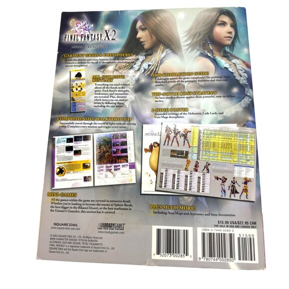 Final Fantasy X-2 Official Strategy Guide By Dan Birlew Square Enix Pre Owned No - Picture 5 of 8